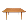 60s varnished teak table