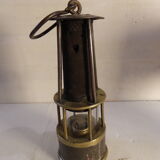 Brass miner's lamp Achille André La Louvière