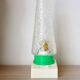 Lampe vintage, lampe veilleuse, space age en verre bullé