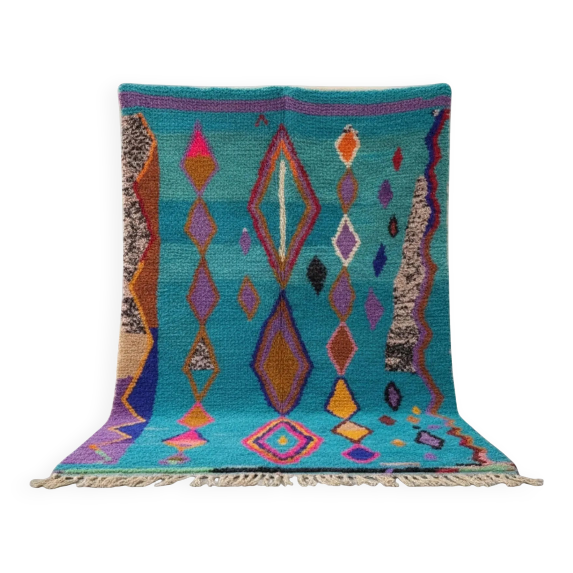 Berber rug in natural wool 2.5 x 1.5 m