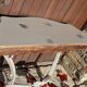 Carved wooden console