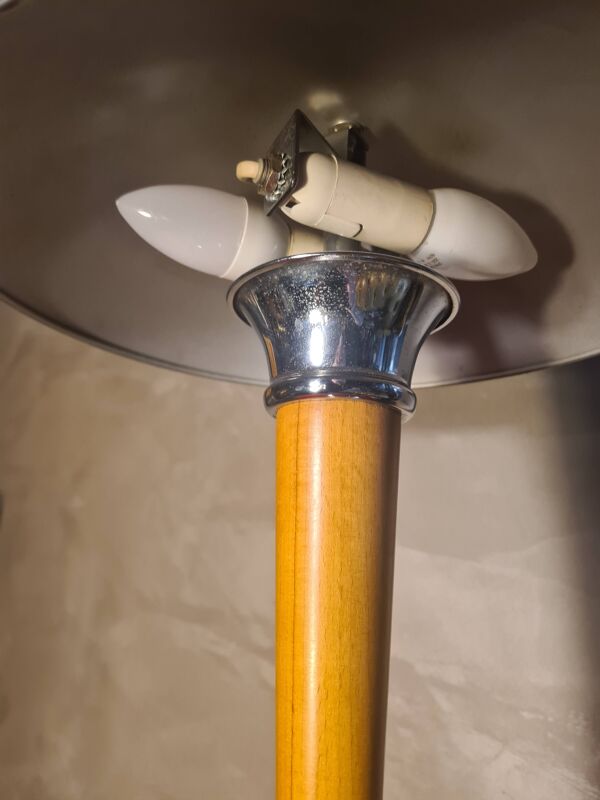 Lampe Champignon black mat- 43x32 Space‑Age 1970s - 90 , Lampe paquebot