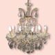 Italian crystal murano glass chandelier, 1950s