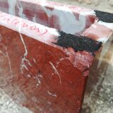 Red marble coffee table