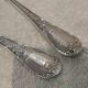 2-piece fish serving set, silver-plated metal, goldsmith V, rocaille marly