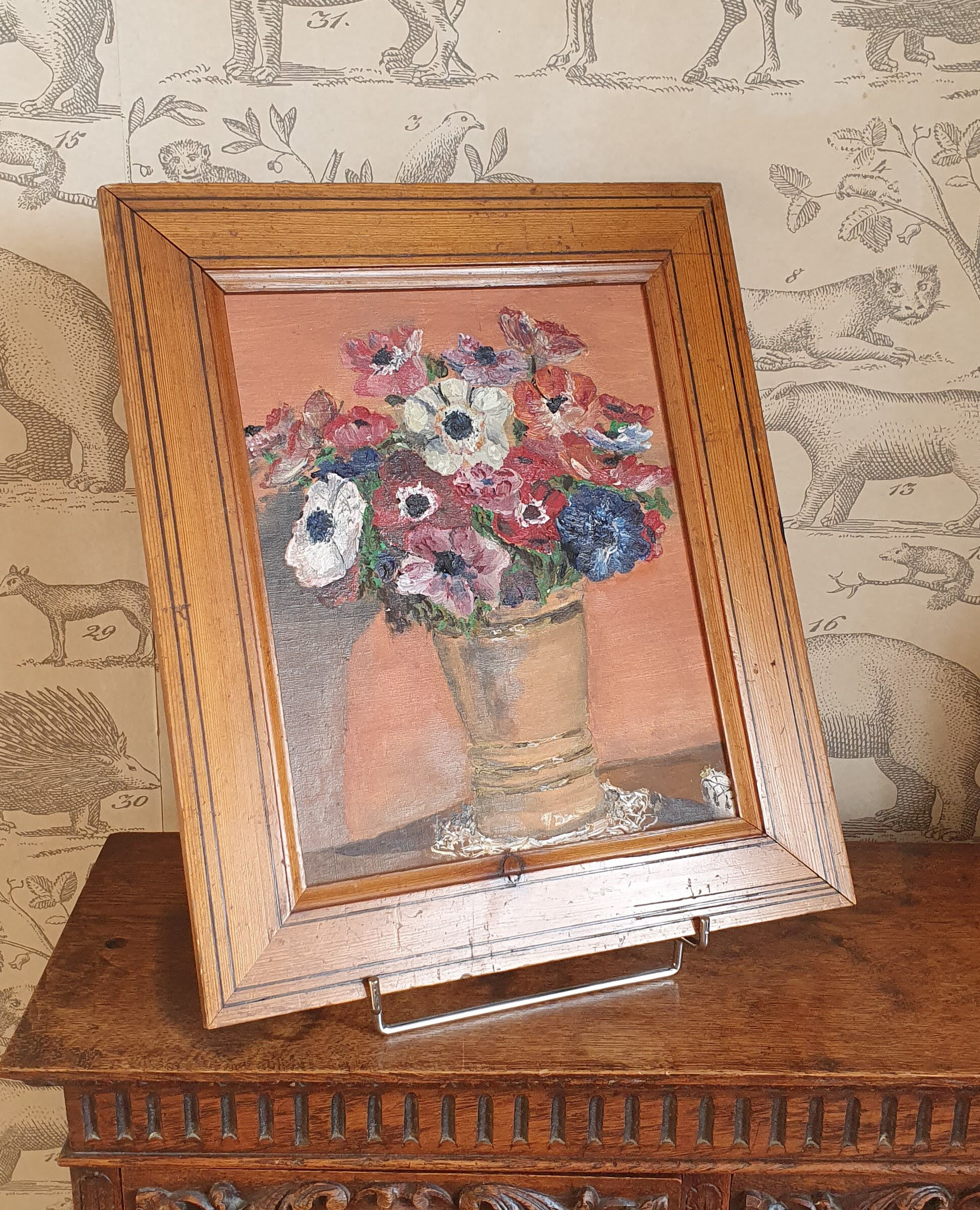 Peinture à l’huile bouquet de fleurs