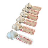 Set of 6 vintage porcelain knife holders