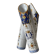 Triple vase in earthenware, 3 bamboo trunks hand-painted.