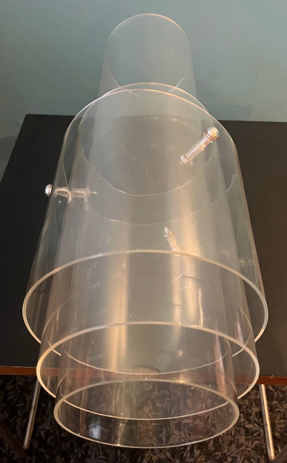 IKEA Stöllet Lucite Table Lamp Modern Design 20"