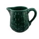 Vintage Pitcher Digoin & Sarreguemines France – Glazed Green Ceramic