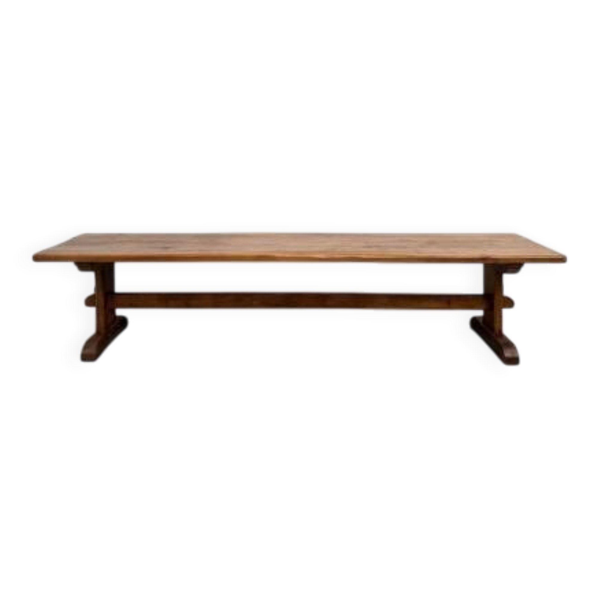 Monastery table in solid oak, 350 cm, circa 1900.