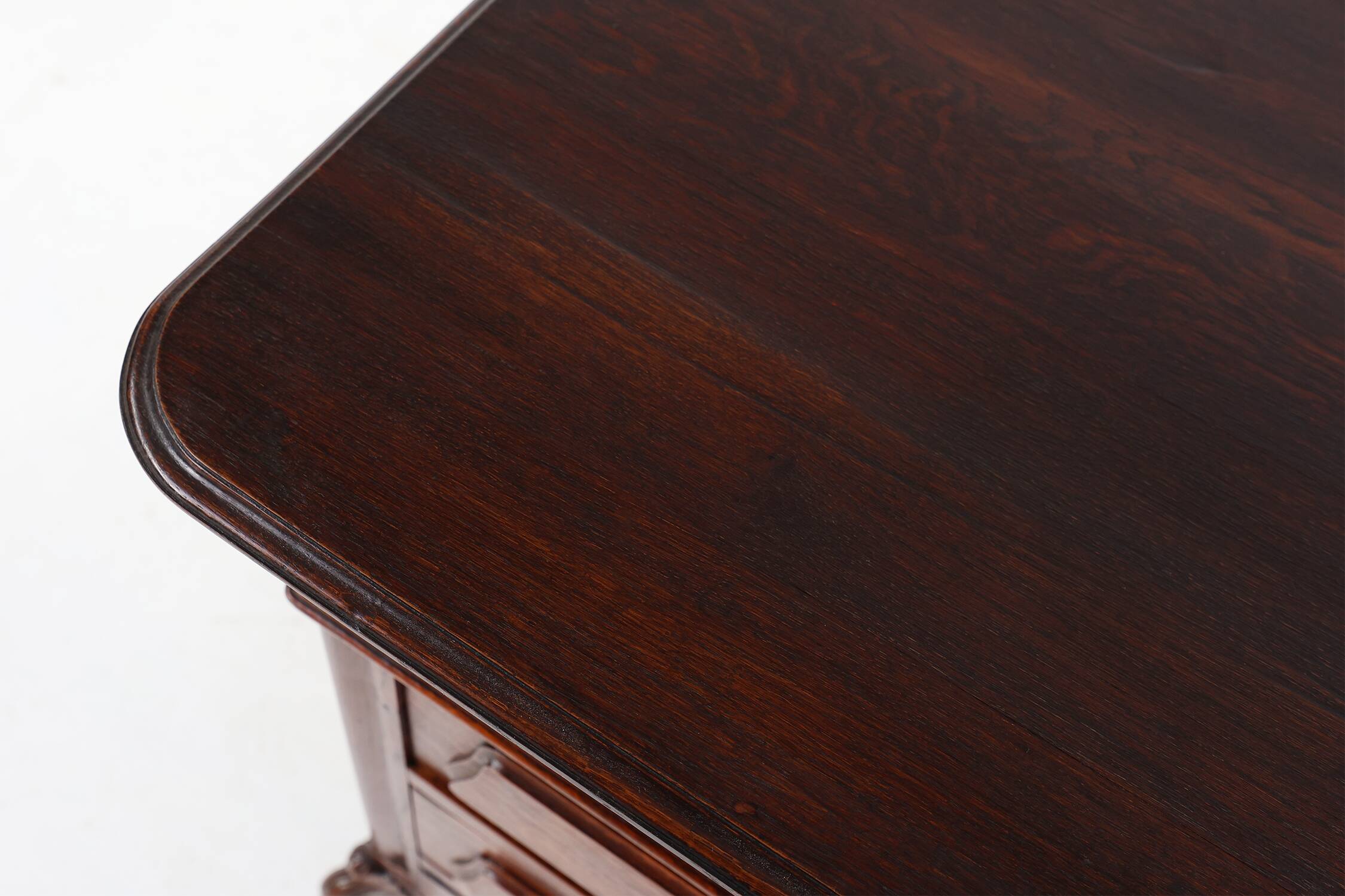 French Antique carved oak chest of drawers