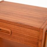 Pair of Scandinavian bedside tables in teak