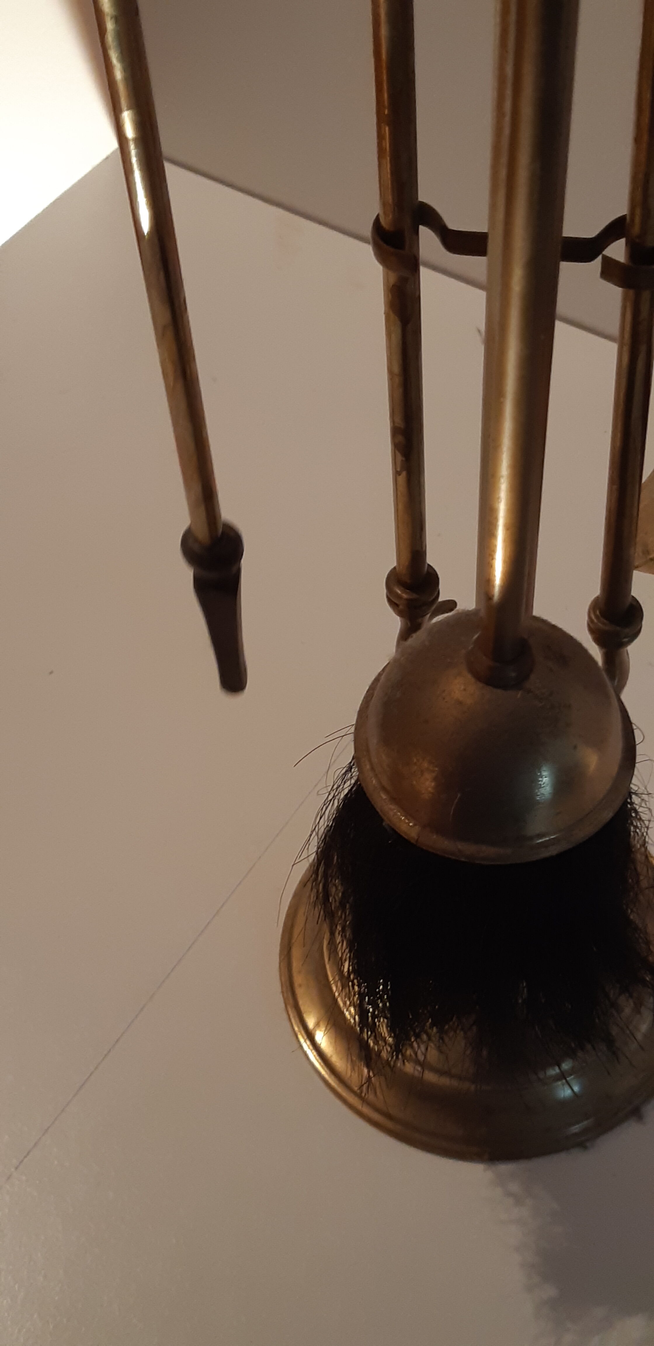 Brass fireplace accessories
