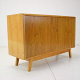 Vintage Cabinet Combination of Veneer and Glass by Jitona,1960s