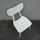 2 chairs in water green formica