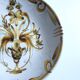 Vintage hollow plate Keraluc Quimper France G6 floral decoration bo
