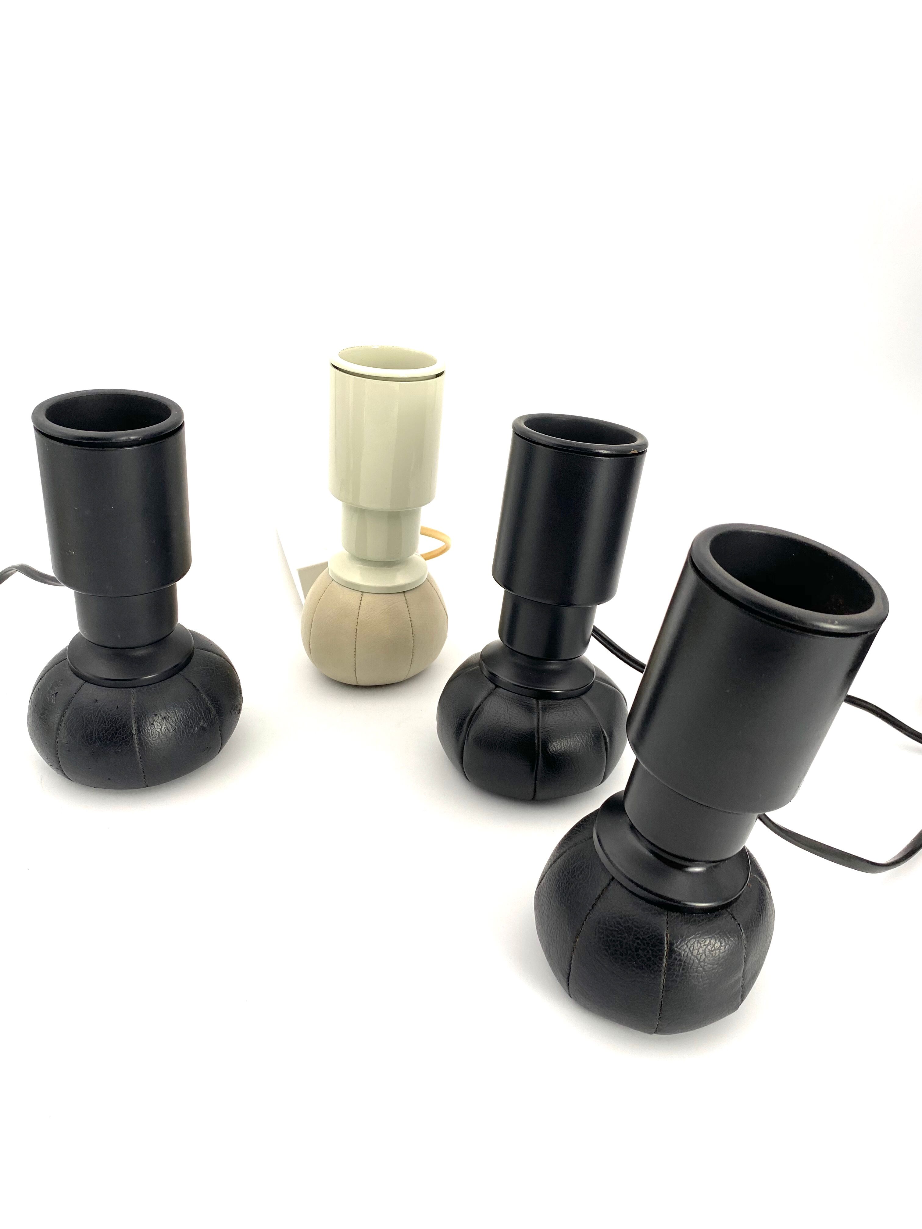 4 table lamps model 600/C by Gino Sarfatti for Arteluce , 1966