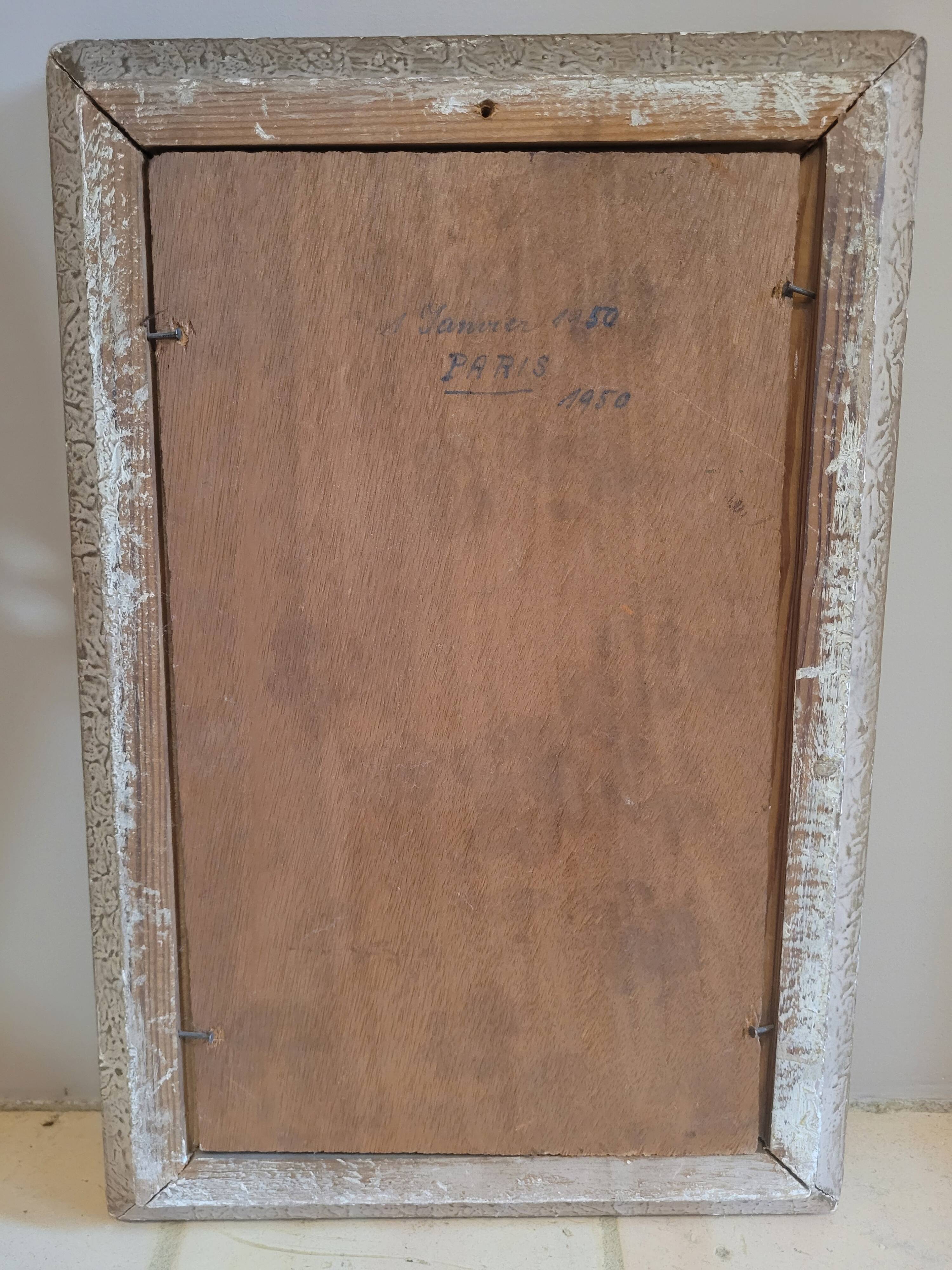 Vintage painting signed from the 1930s-1940s Ballerina