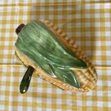 Corn cob slip gravy boat