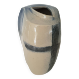 Vase en céramique design modern - Signé MB (Signature à identifier)