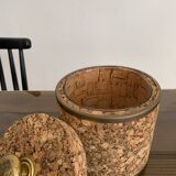 Vintage cork ice bucket