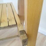 Vintage Aldo Jacober Folding Wooden Chair: Mid-Century Trieste Stool