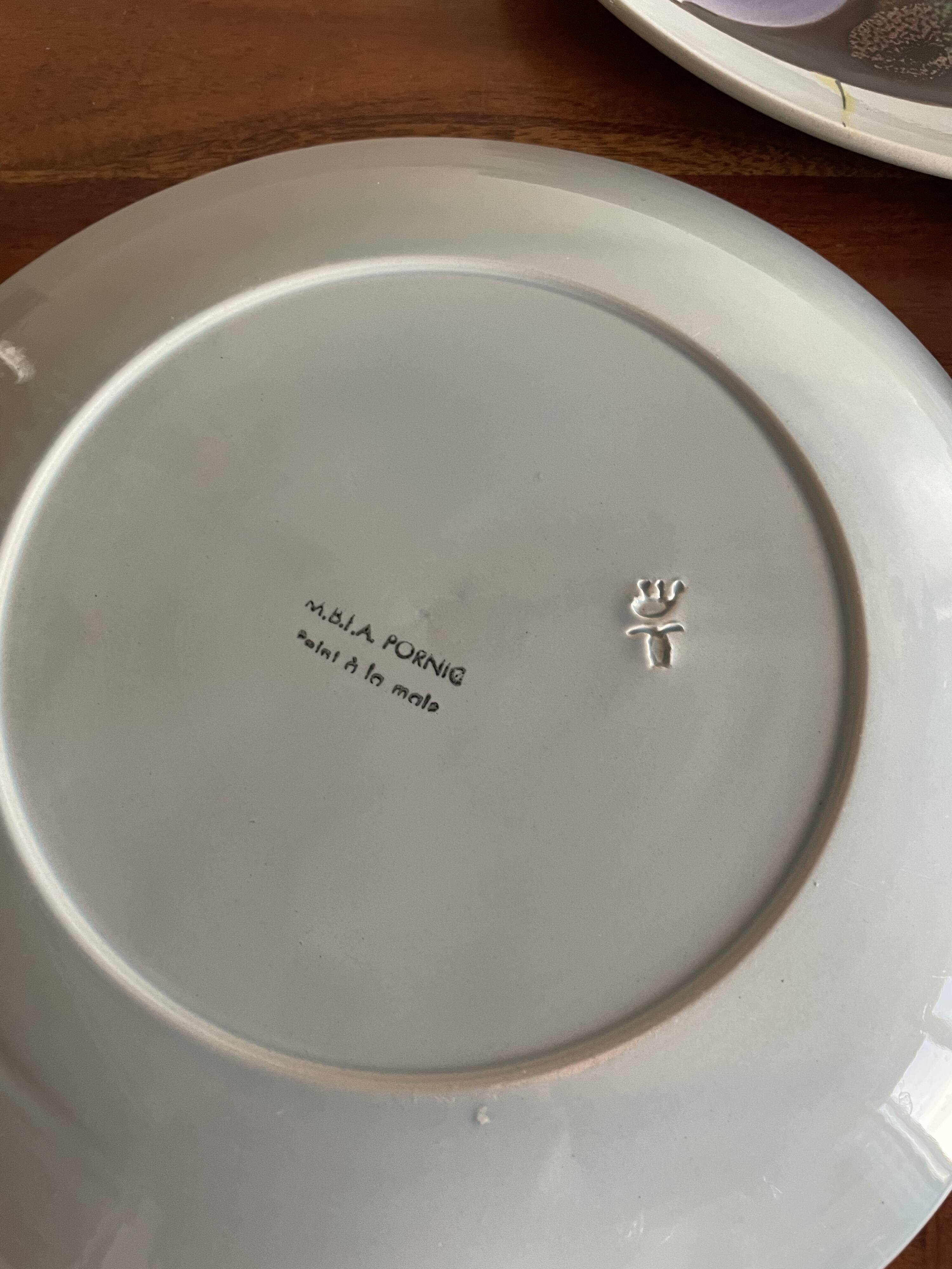 3 Pornic fish plates