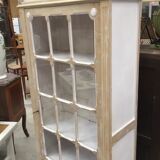 Painted window with a glass door