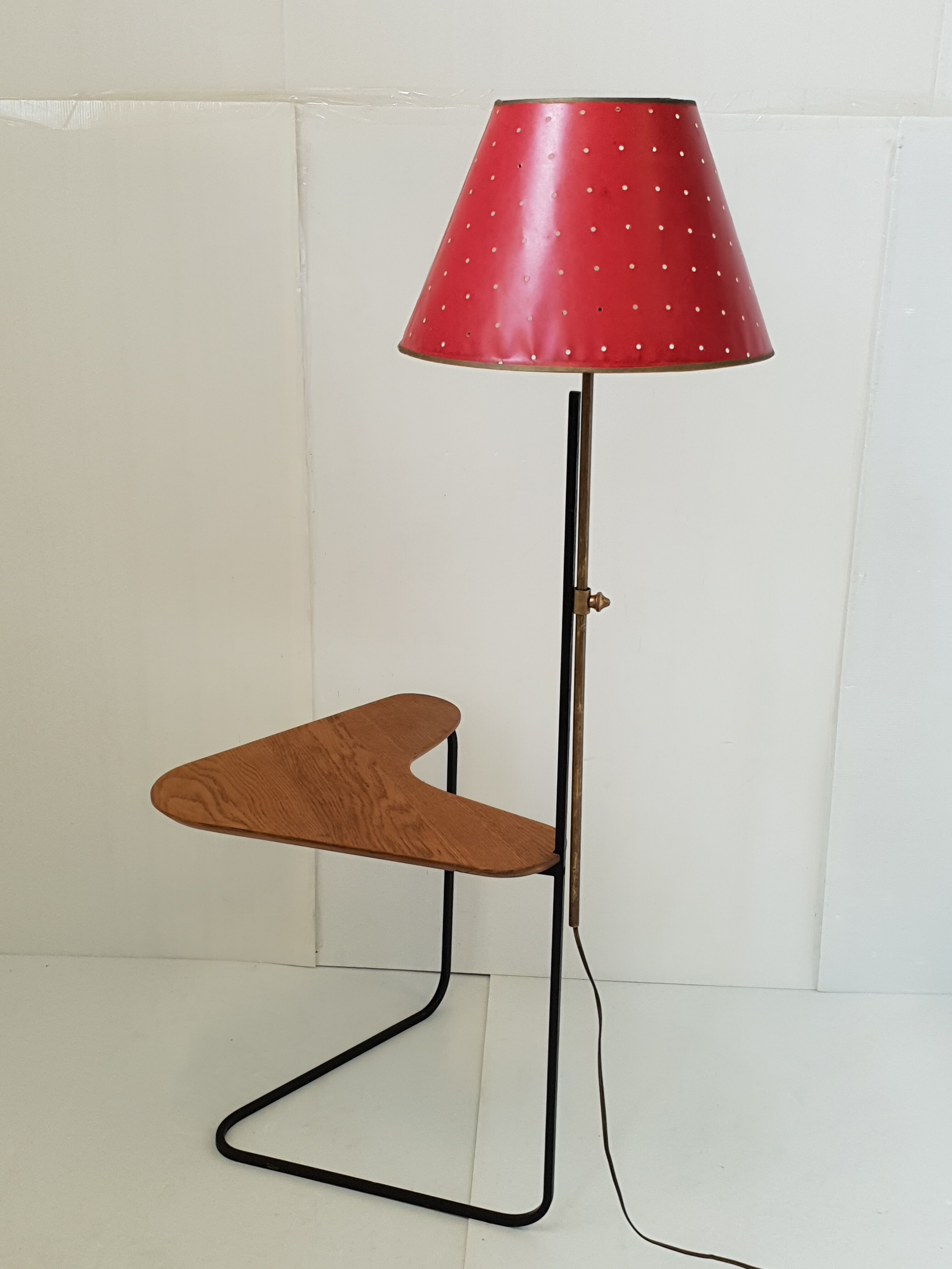 Vintage boomerang floor lamp 1950