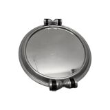 Art Deco aluminium tray with mirror, 1930s