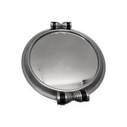 Art Deco aluminium tray with mirror, 1930s