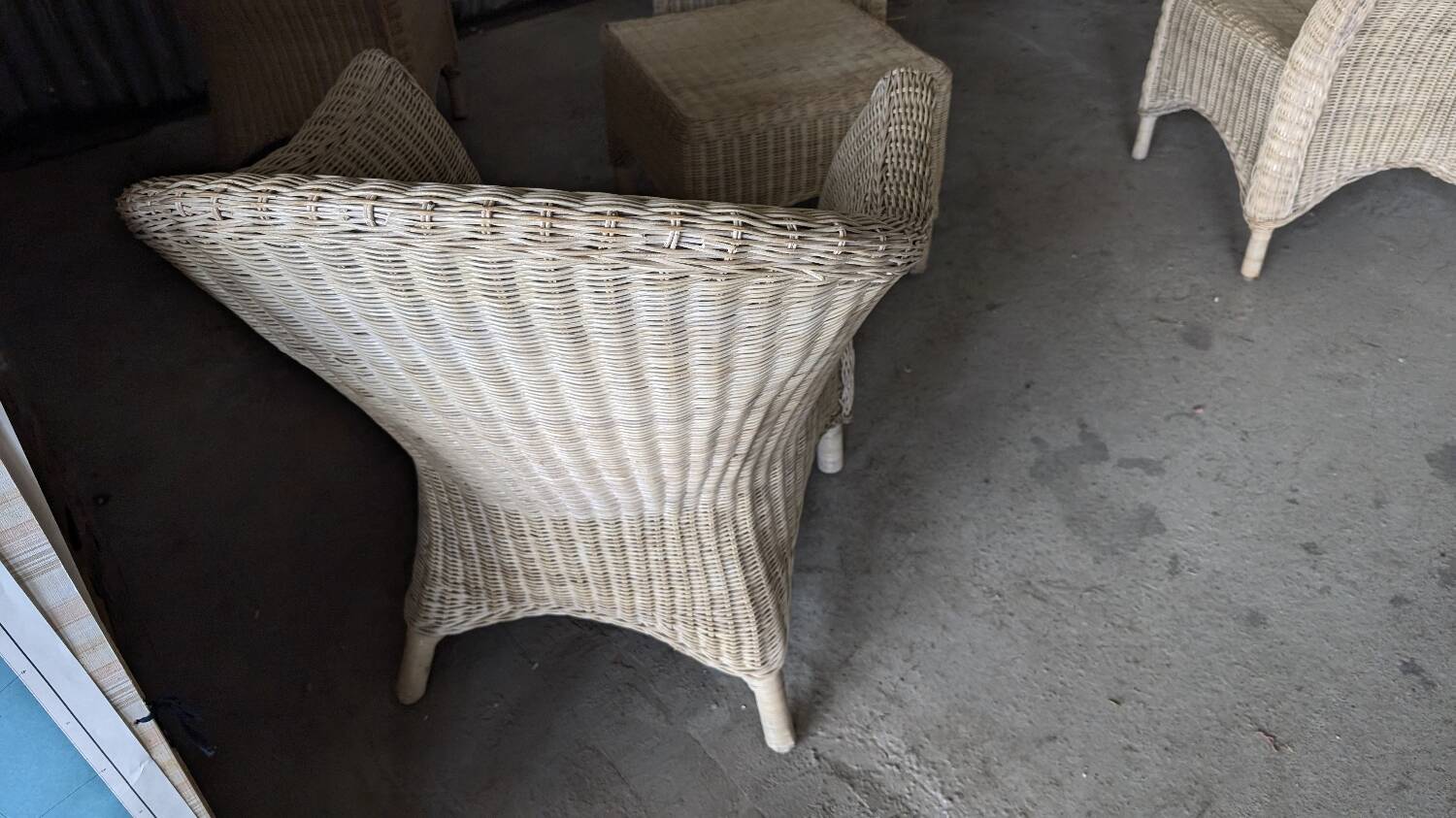 Vintage rattan lounge