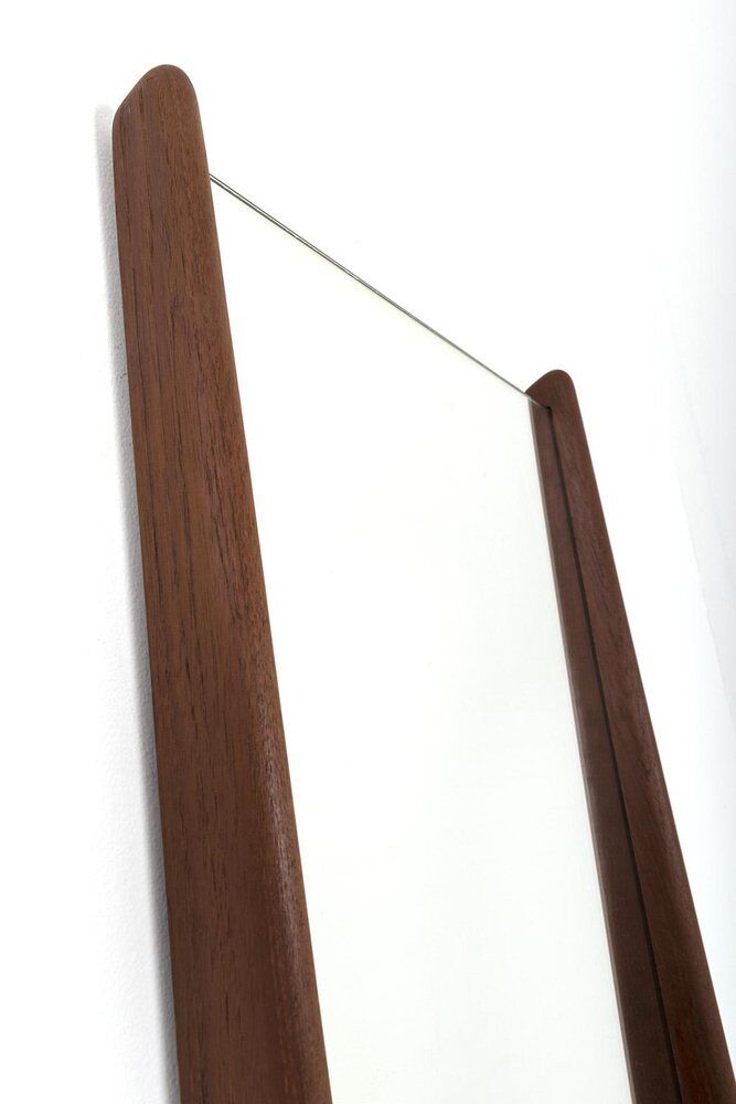 Miroir danois avec cadre en teck