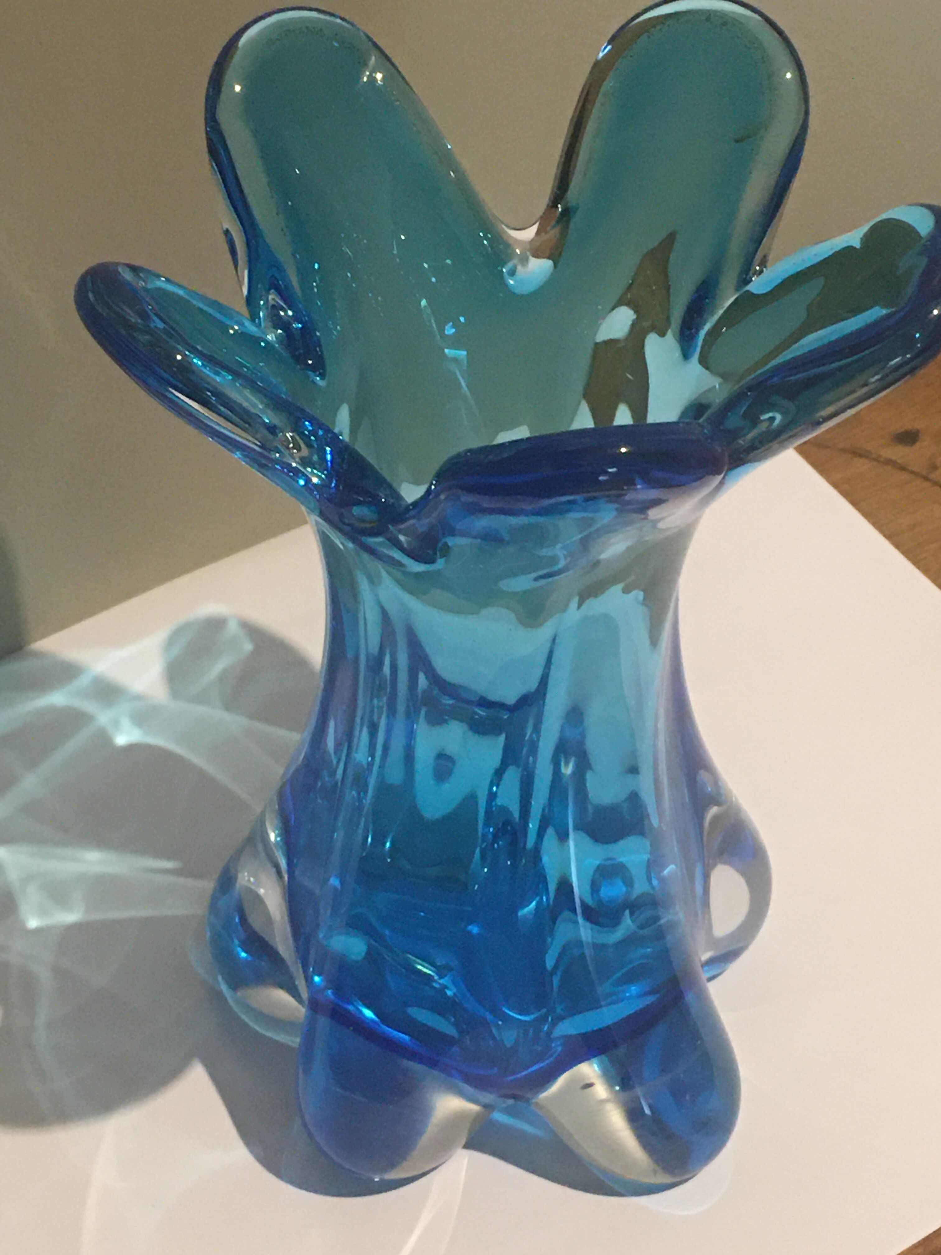 Vintage vase blown glass