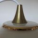 Hanging opaline white gold geometric patterns 60s 70s