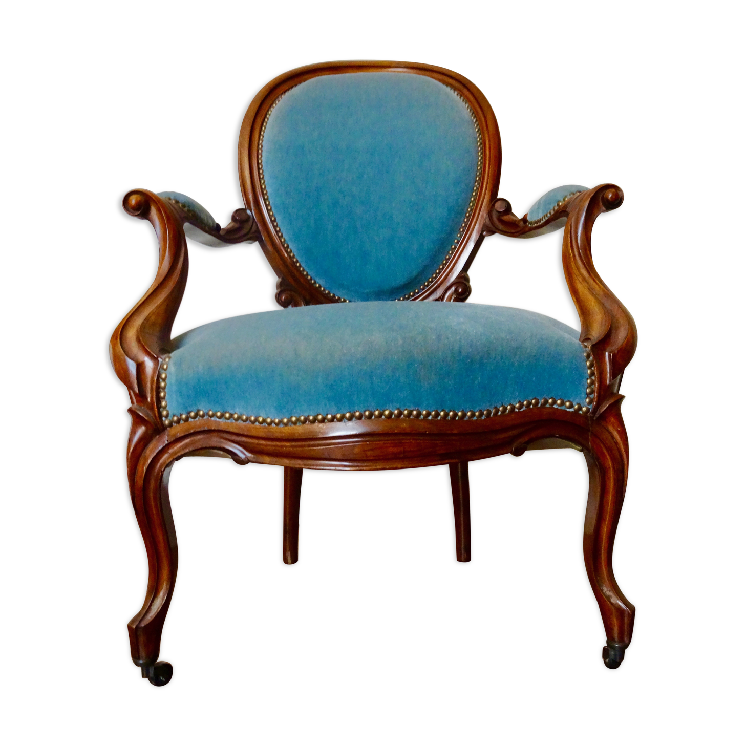 Medallion napoleon III armchair