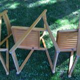 Series of 3 folding chairs