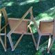 Series of 3 folding chairs
