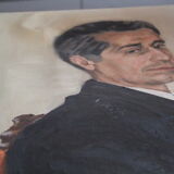 Oil on canvas portrait