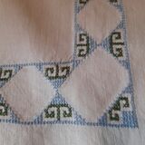 Nappe et serviettes brodés en lin