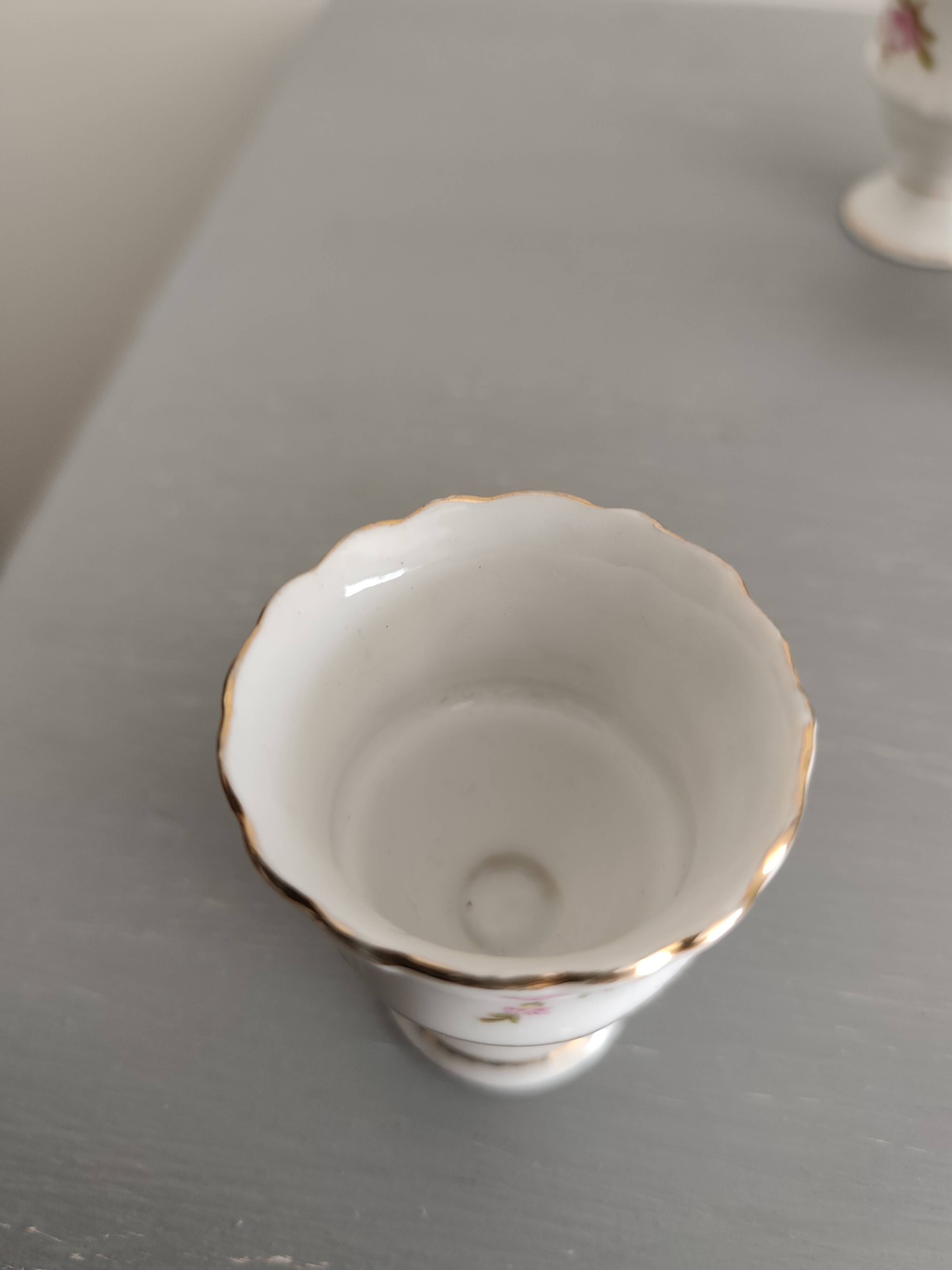 Porcelain egg cups from the 1960s