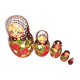 5 Russian nesting dolls