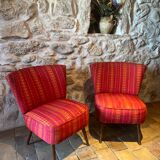 Pair of Scandinavian armchairs 1950/60 Mobelstoff - Kemtau