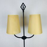 Brutalist lamp from Objet Insolite in metal, vintage