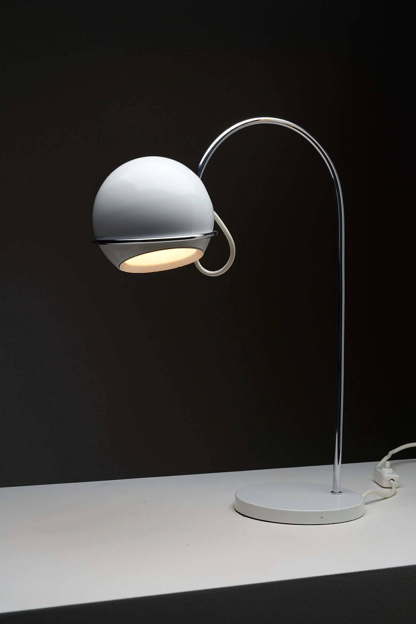 Lampe de table arc en chrome par Cosack