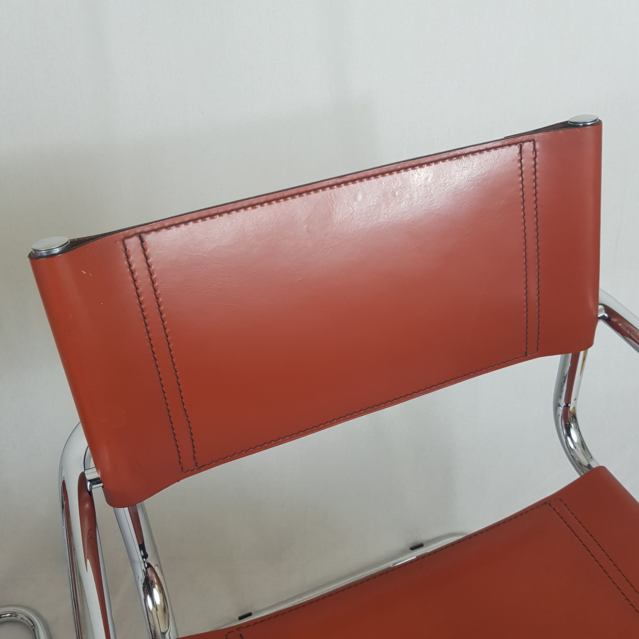 Pair of modernist canteliver Mart Stam S34 chairs