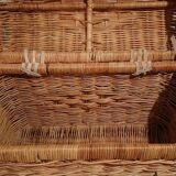 Braided wicker trunk