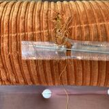 Vintage orange sofa bed