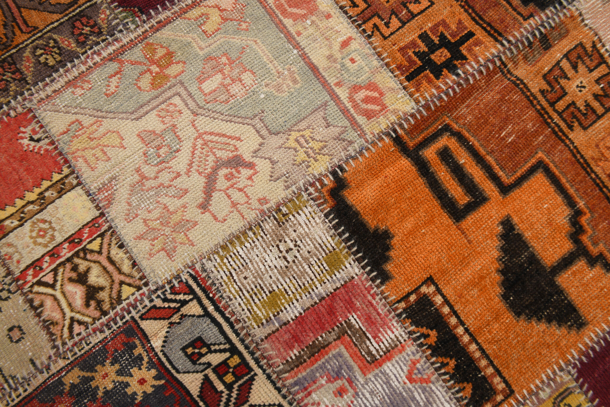 5x8 Red Classic Tapis Teppich Patchwork Rug,242x168Cm